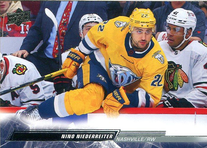 Nino Niederreiter #579 Nashville Predators | 2022-23 Upper Deck