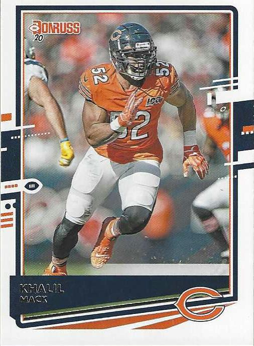 Khalil Mack #57 Chicago Bears (Orange jersey) | 2020 Panini Donruss | NFL Football