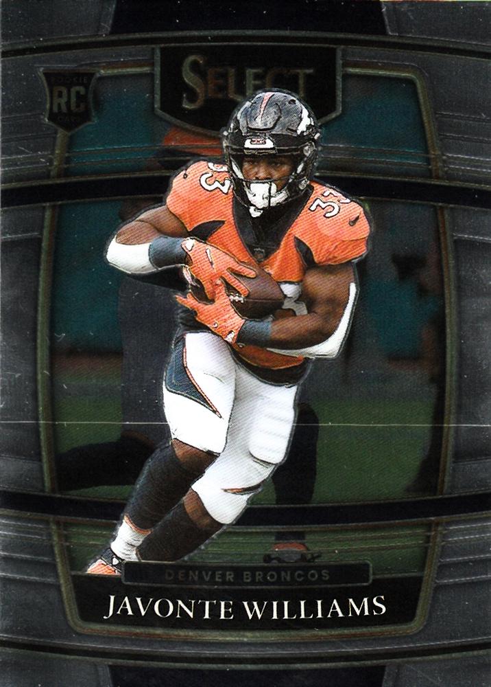 Javonte Williams #57 Denver Broncos | 2021 Panini Select |  | NFL Football