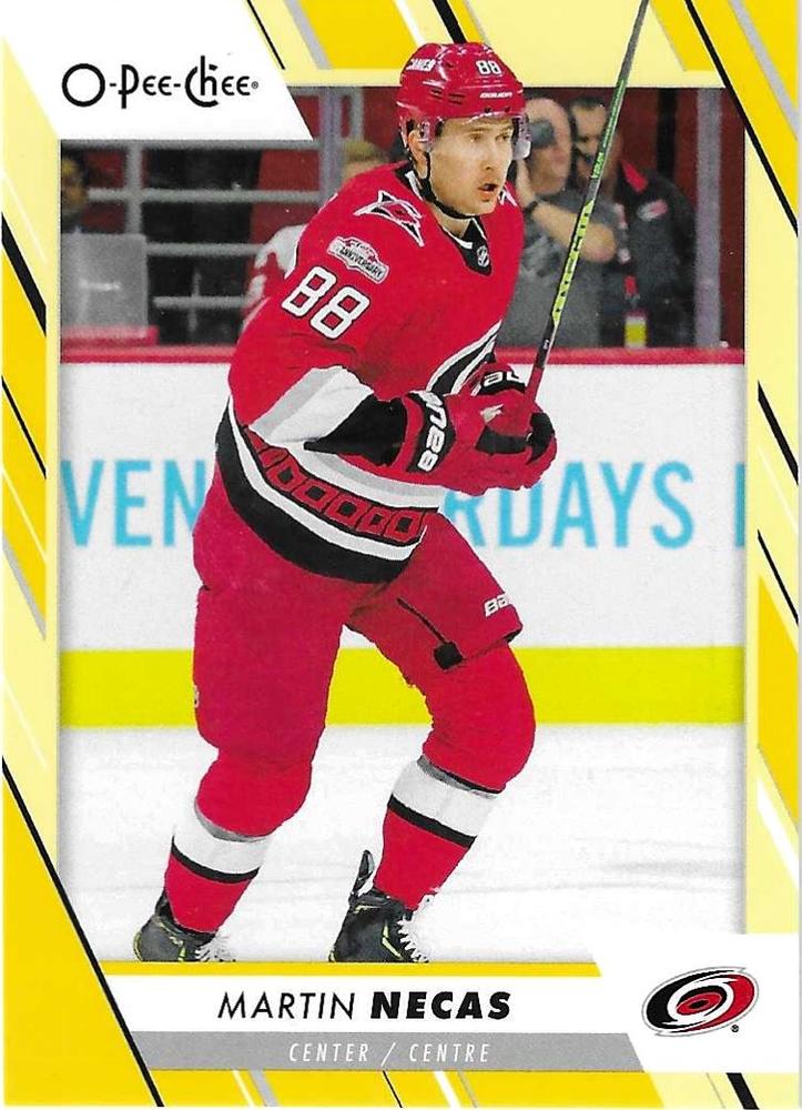 Martin Necas #57 Carolina Hurricanes | 2023-24 O-Pee-Chee Yellow Border