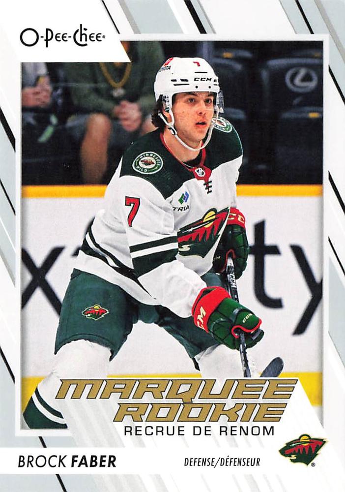 Brock Faber #580 Minnesota Wild | 2023-24 O-Pee-Chee Hockey