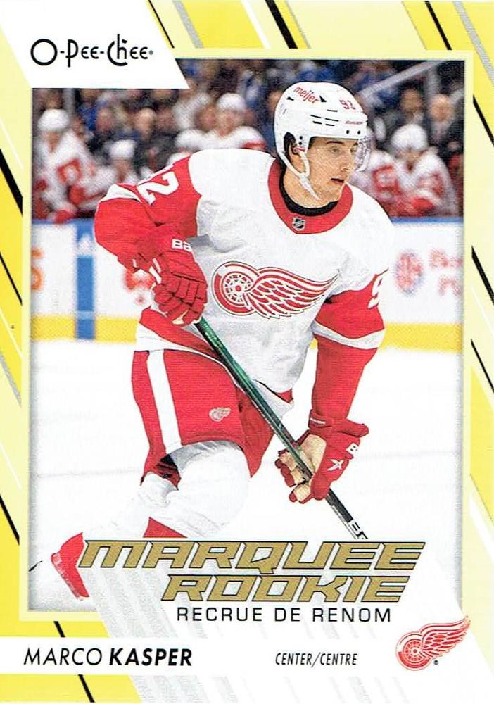 Marco Kasper #581 Detroit Red Wings | 2023-24 O-Pee-Chee Yellow Border