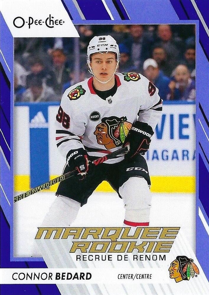 Connor Bedard #582 Chicago Blackhawks | 2023-24 O-Pee-Chee Blue Border