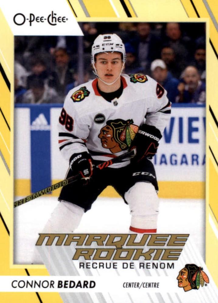 Connor Bedard #582 Chicago Blackhawks | 2023-24 O-Pee-Chee Yellow Border