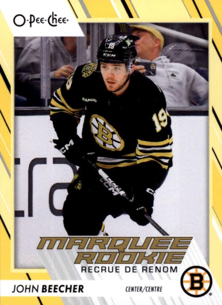 John Beecher #585 Boston Bruins | 2023-24 O-Pee-Chee Yellow Border