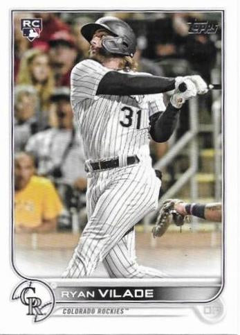 Ryan Vilade #586 Colorado Rockies (Pinstripe jersey) | 2022 Topps