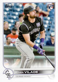 Ryan Vilade #586 Colorado Rockies (Factory set, white outline around RC logo) | 2022 Topps