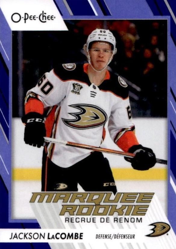 Jackson LaCombe #586 Anaheim Ducks | 2023-24 O-Pee-Chee Blue Border