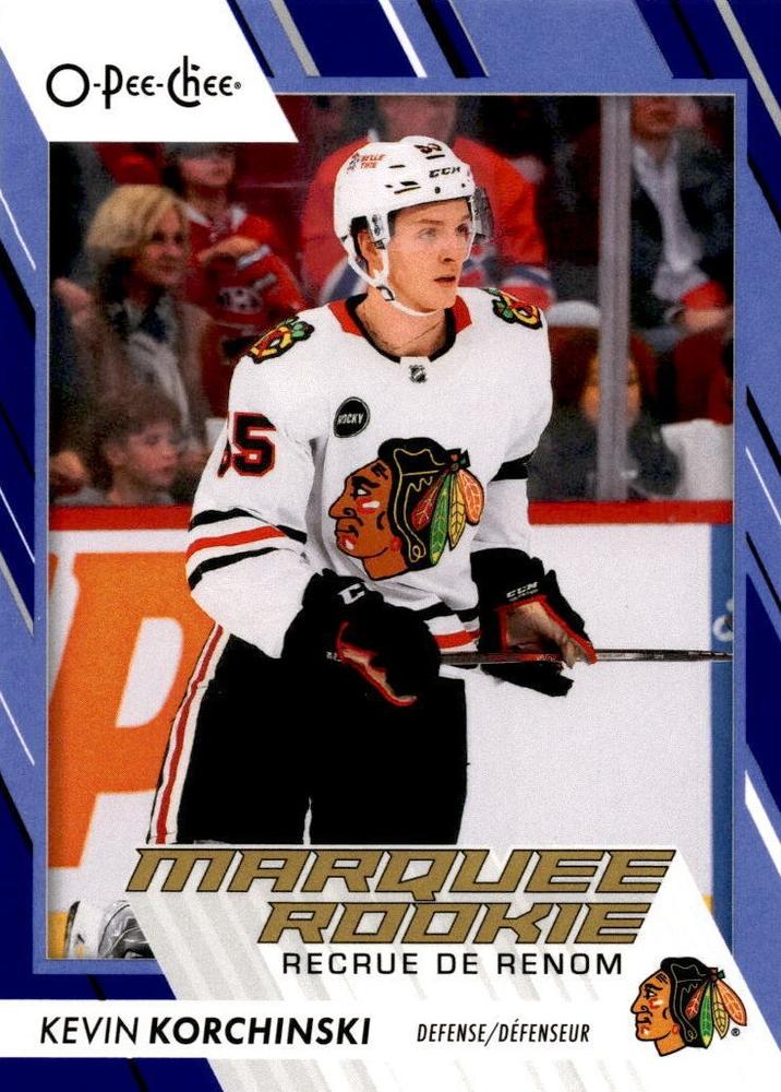 Kevin Korchinski #587 Chicago Blackhawks | 2023-24 O-Pee-Chee Blue Border