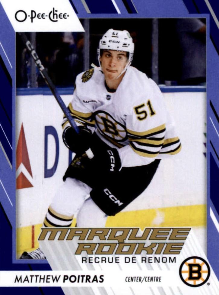 Matthew Poitras #588 Boston Bruins | 2023-24 O-Pee-Chee Blue Border