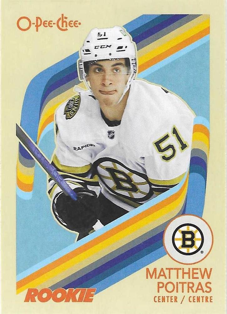 Matthew Poitras #588 Boston Bruins | 2023-24 O-Pee-Chee Retro