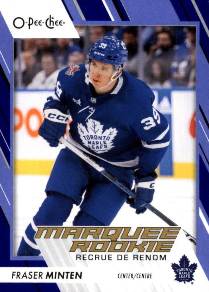 Fraser Minten #589 Toronto Maple Leafs | 2023-24 O-Pee-Chee Blue Border