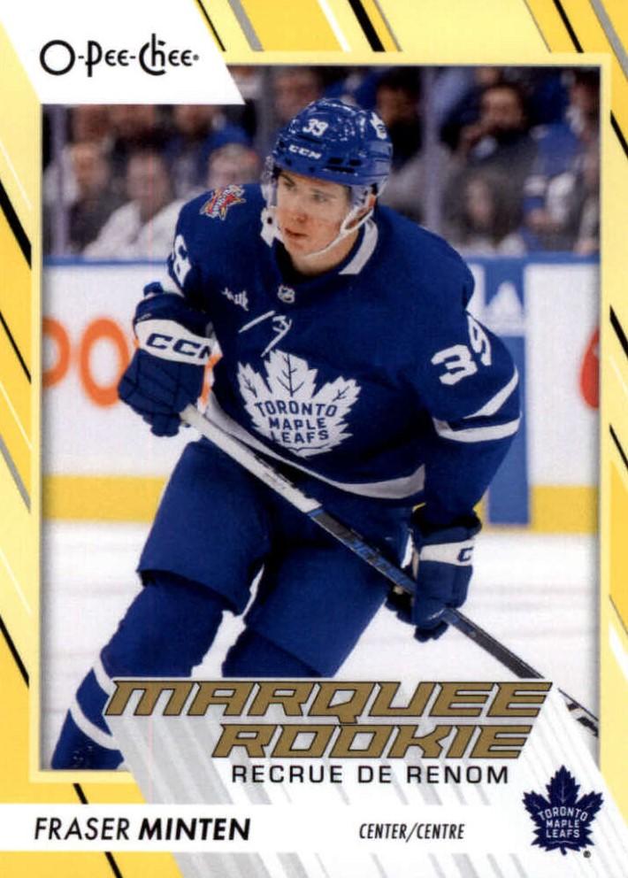 Fraser Minten #589 Toronto Maple Leafs | 2023-24 O-Pee-Chee Yellow Border