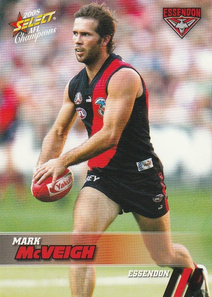 Mark McVeigh #58 Essendon Bombers | 2008 Select AFL Champions