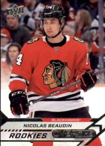 Nicolas Beaudin #58 Chicago Blackhawks | 2020-21 Upper Deck Overtime