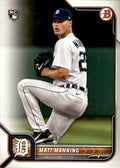 Matt Manning #58 Detroit Tigers | 2022 Bowman