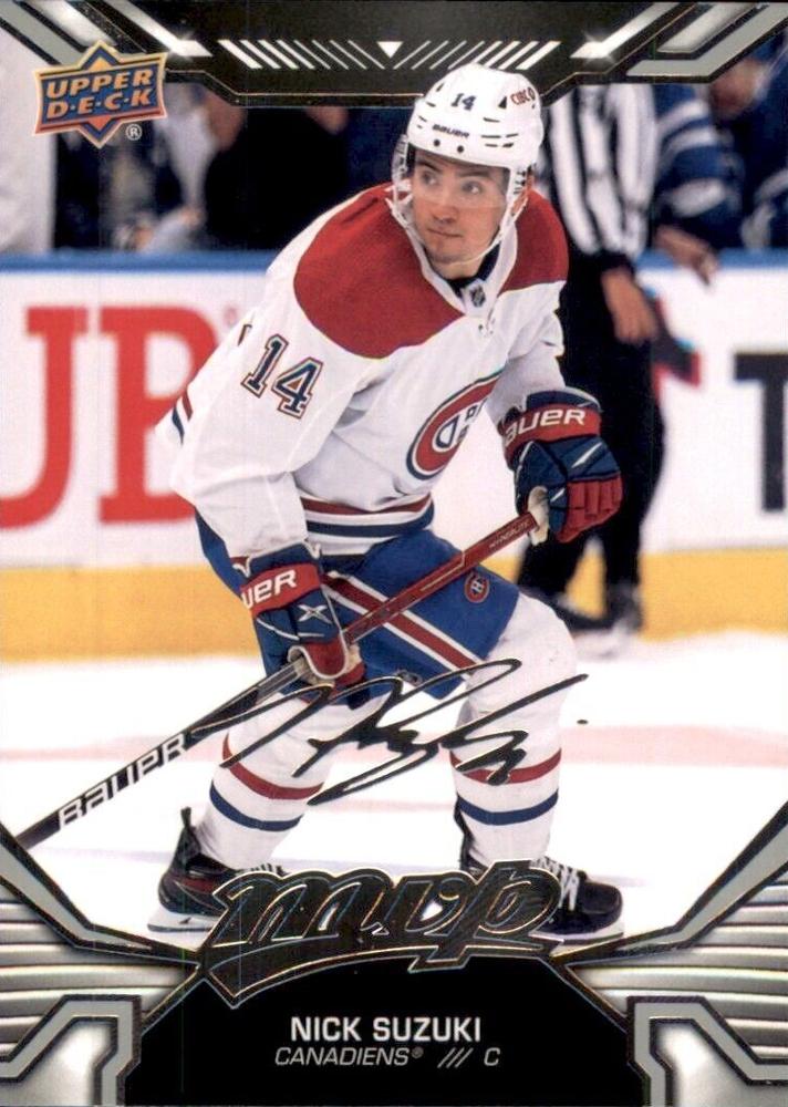 Nick Suzuki #58 Montreal Canadiens | 2022-23 Upper Deck MVP Silver Script