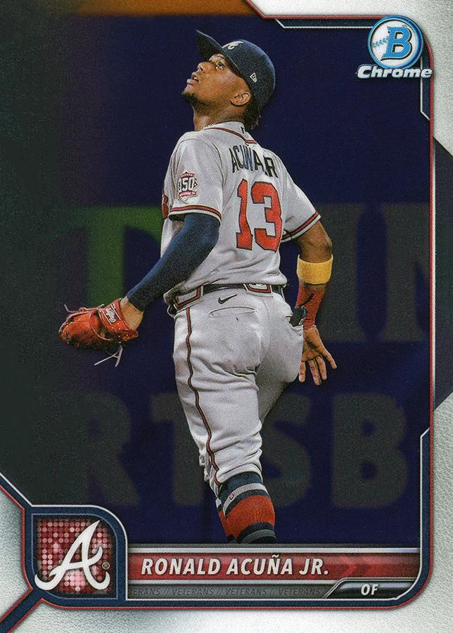 Ronald Acuña Jr. #58 Atlanta Braves | 2022 Bowman Chrome