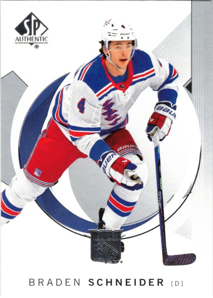 Braden Schneider #58 New York Rangers | 2024-25 SP Authentic