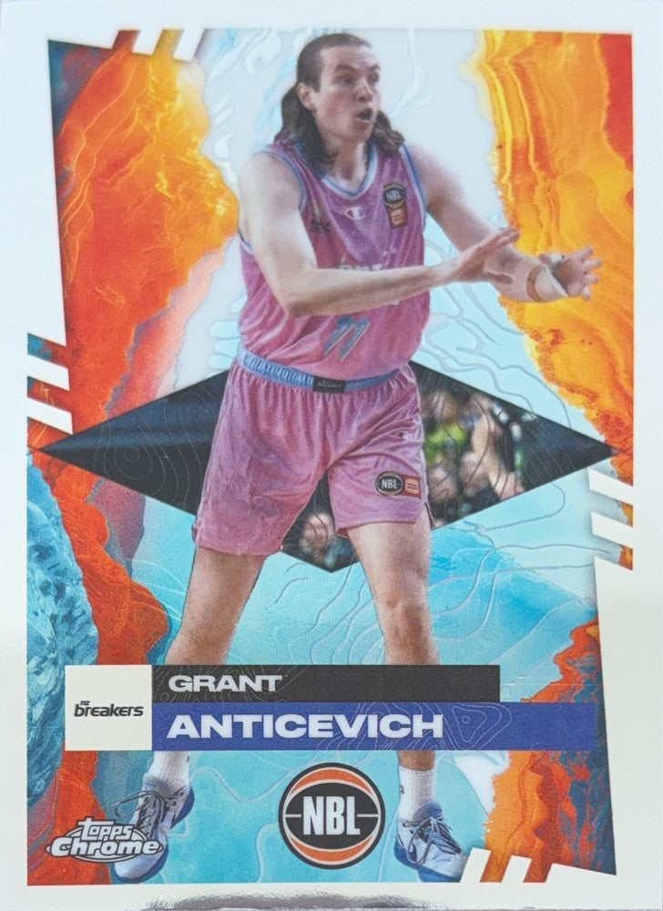 Grant Anticevich #58 New Zealand Breakers | 2024-25 Topps Chrome NBL (front)