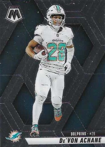 De'Von Achane #58 Miami Dolphins | 2025 Panini Mosaic | NFL Football
