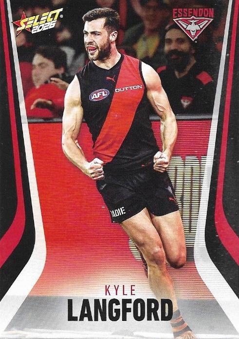 Kyle Langford #58 Essendon Bombers | 2026 Select AFL Footy Stars