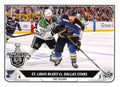 St. Louis Blues vs. Dallas Stars #590 | 2019-20 Topps NHL Sticker Collection