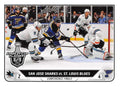 San Jose Sharks vs. St. Louis Blues #592 | 2019-20 Topps NHL Sticker Collection