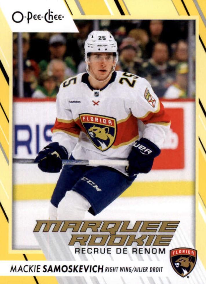 Mackie Samoskevich #592 Florida Panthers | 2023-24 O-Pee-Chee Yellow Border