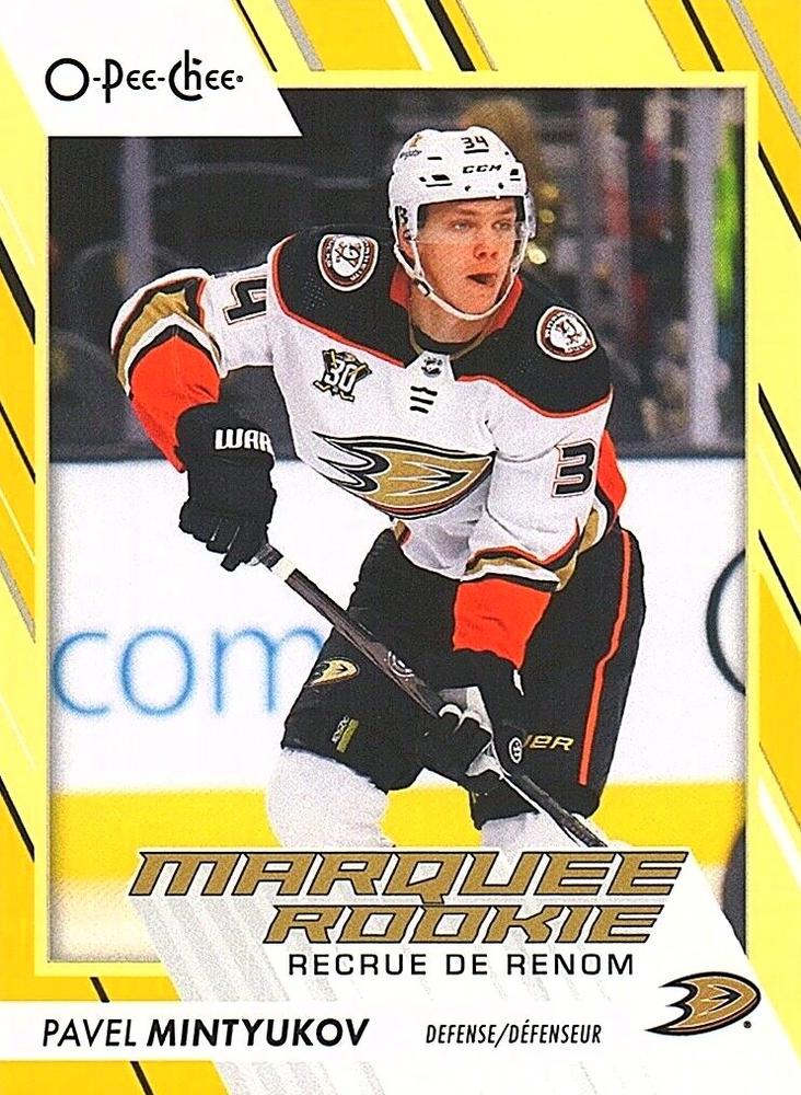 Pavel Mintyukov #593 Anaheim Ducks | 2023-24 O-Pee-Chee Yellow Border