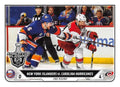 New York Islanders vs. Carolina Hurricanes #595 | 2019-20 Topps NHL Sticker Collection
