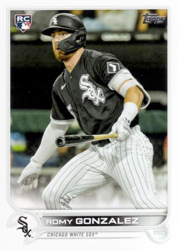 Romy Gonzalez #595 Chicago White Sox (Factory set, white outline around RC logo) | 2022 Topps