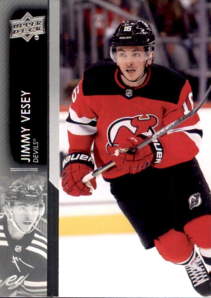 Jimmy Vesey #596 New Jersey Devils | 2021-22 Upper Deck