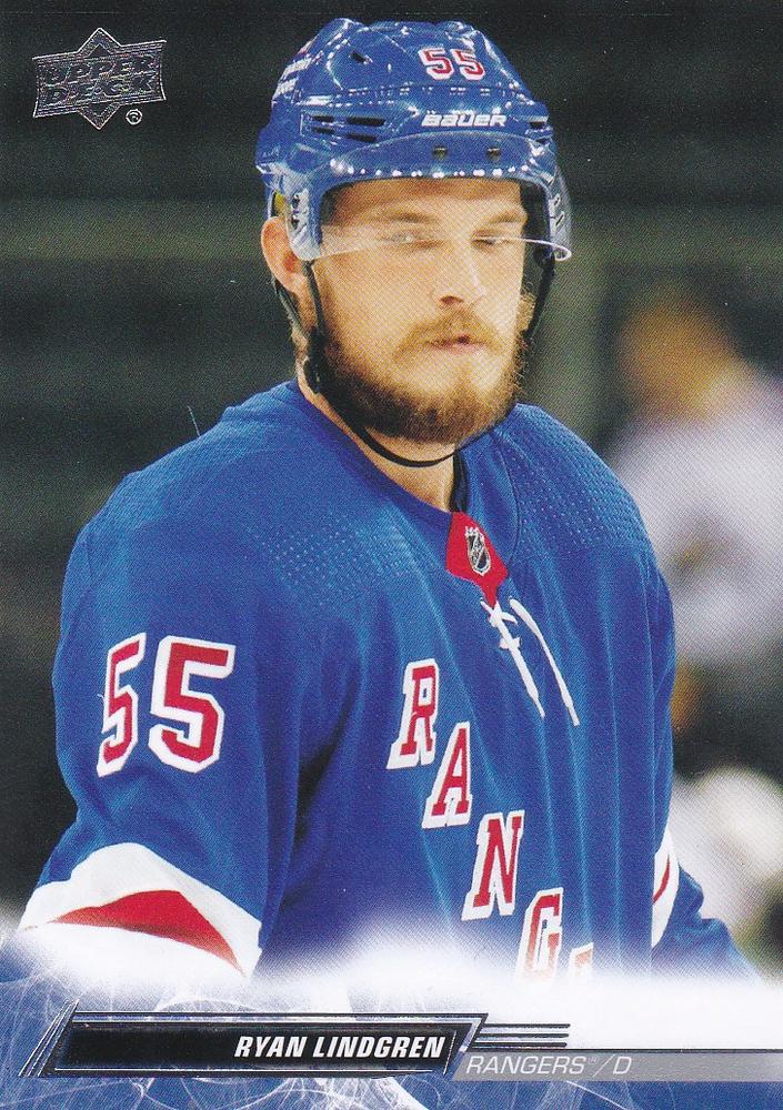 Ryan Lindgren #596 New York Rangers | 2022-23 Upper Deck