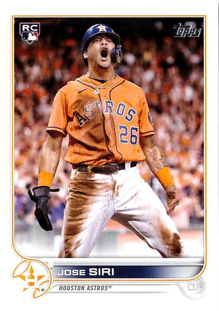 Jose Siri #599 Houston Astros (Orange jersey) | 2022 Topps