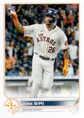Jose Siri #599 Houston Astros (Factory set, white outline around RC logo) | 2022 Topps