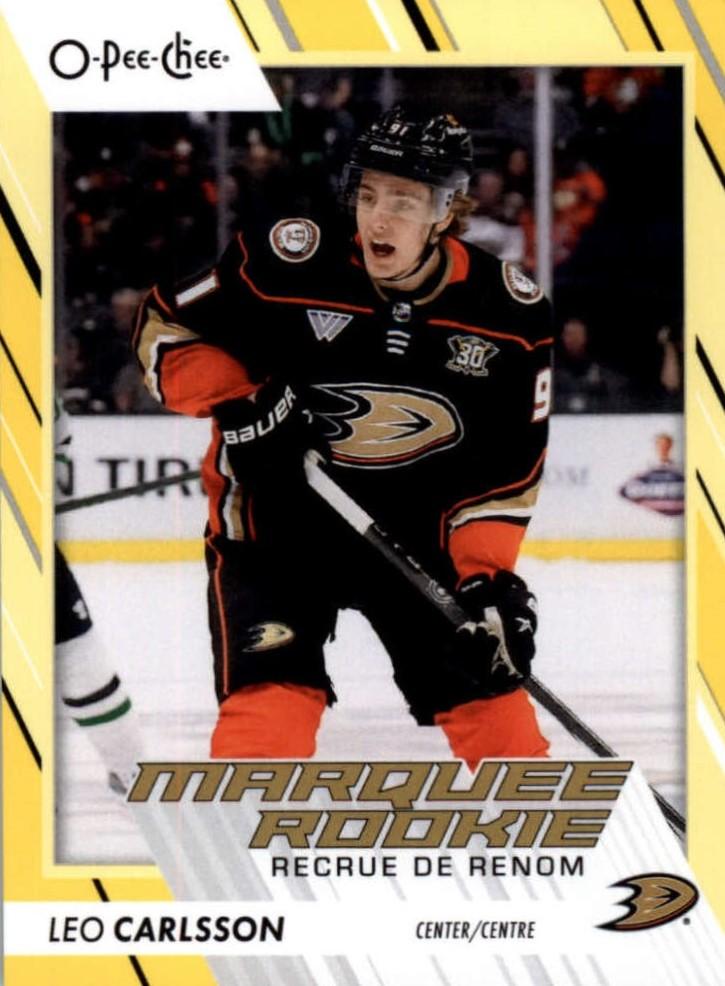 Leo Carlsson #599 Anaheim Ducks | 2023-24 O-Pee-Chee Yellow Border