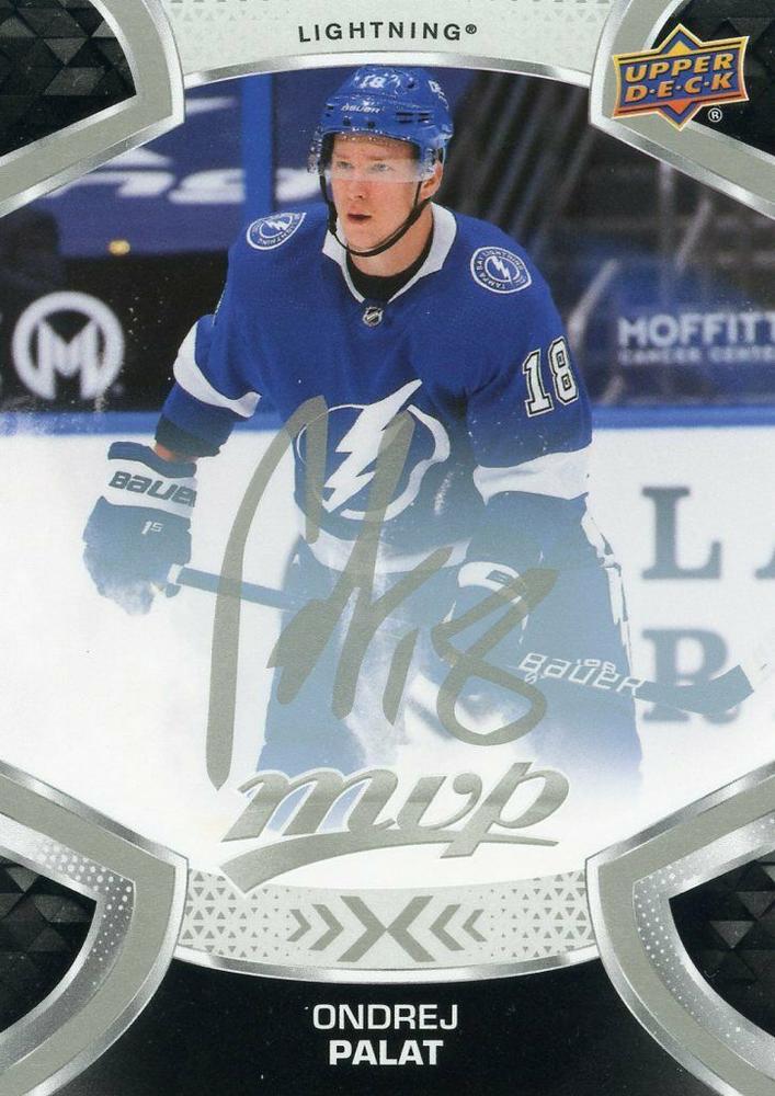 Ondrej Palat #59 Tampa Bay Lightning | 2021-22 Upper Deck MVP Silver Script