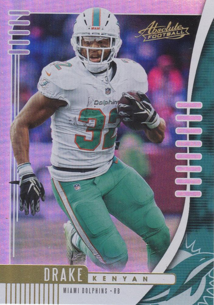 Kenyan Drake #5 Miami Dolphins | 2019 Panini Absolute |  | NFL Football