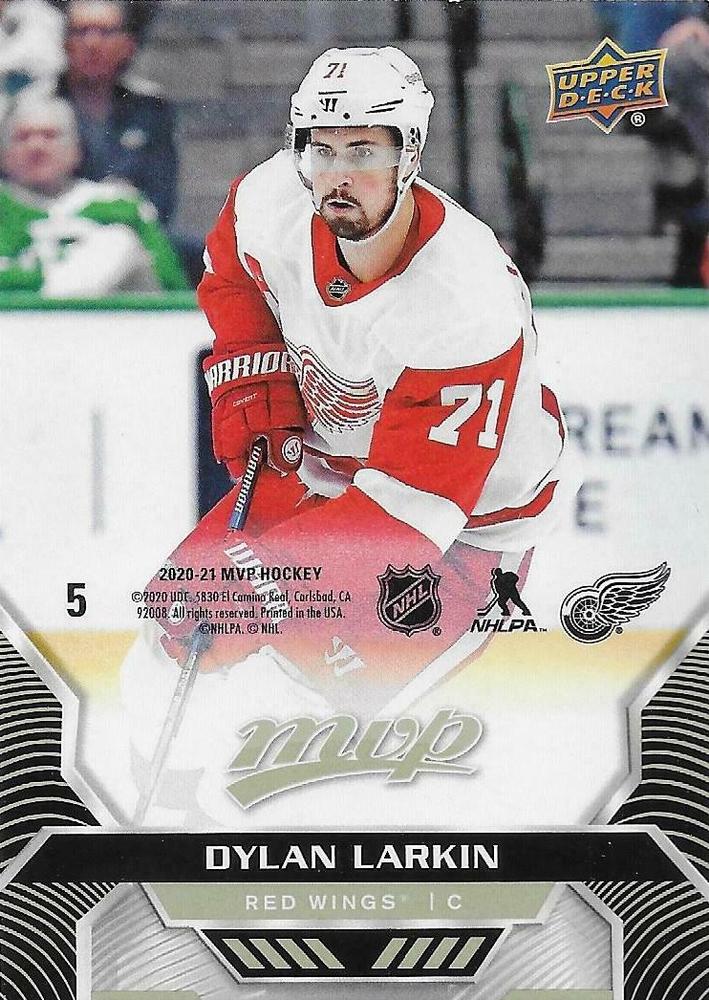 Dylan Larkin #5 Detroit Red Wings | 2020-21 Upper Deck MVP Puzzle Backs