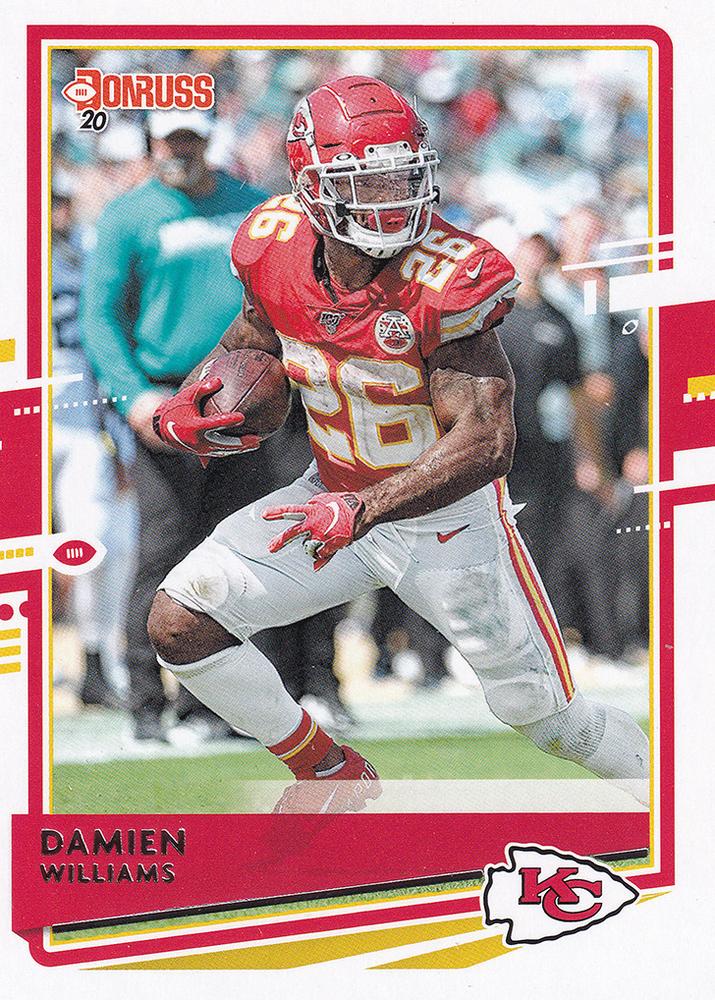 Damien Williams #5 Kansas City Chiefs | 2020 Panini Donruss | NFL Football