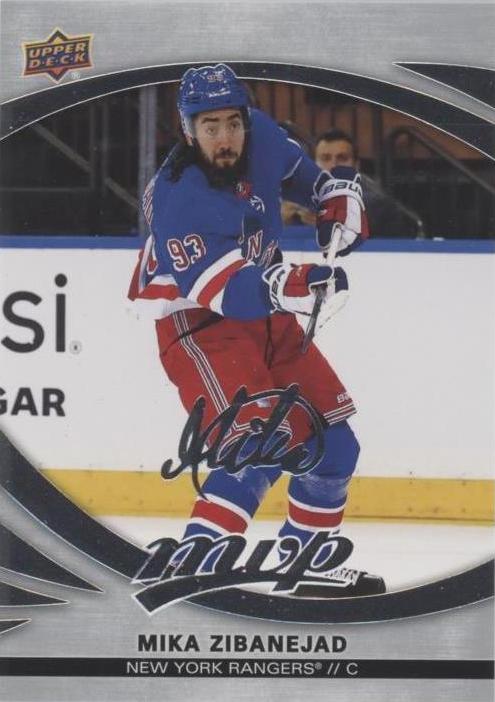 Mika Zibanejad #5 New York Rangers | 2023-24 Upper Deck MVP Silver Script