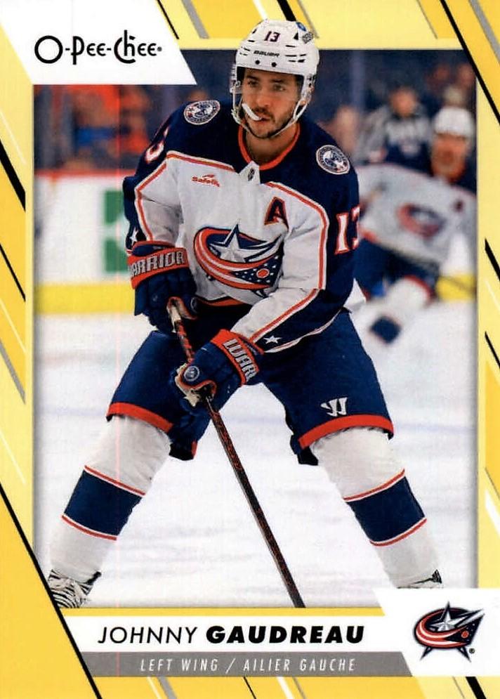Johnny Gaudreau #5 Columbus Blue Jackets | 2023-24 O-Pee-Chee Yellow Border