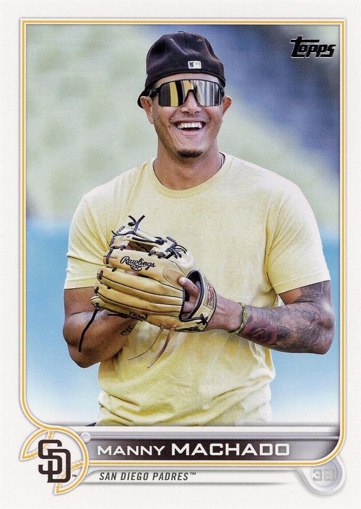 Manny Machado #600 San Diego Padres (Yellow t-shirt) | 2022 Topps