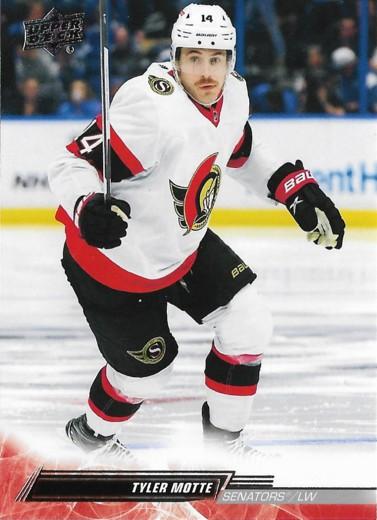 Tyler Motte #600 Ottawa Senators | 2022-23 Upper Deck