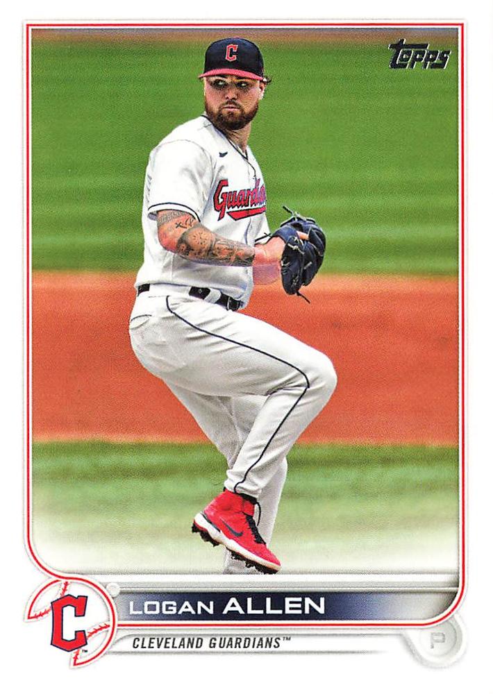 Logan Allen #604 Cleveland Guardians | 2022 Topps