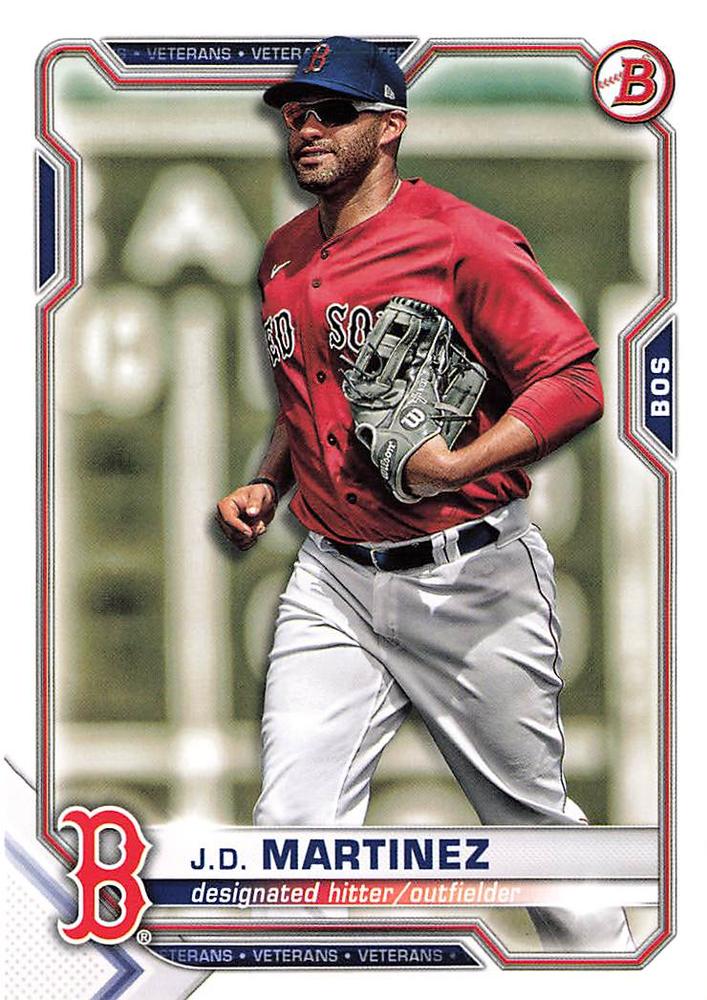 J.D. Martinez #60 Boston Red Sox | 2021 Bowman