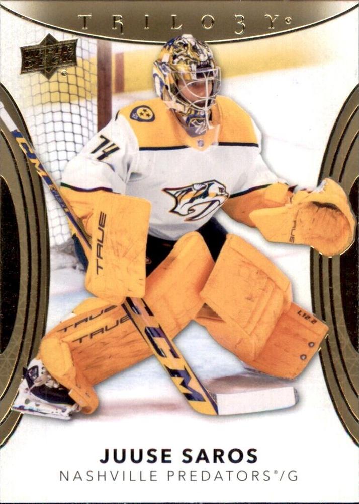 Juuse Saros #60 Nashville Predators | 2022-23 Upper Deck Trilogy