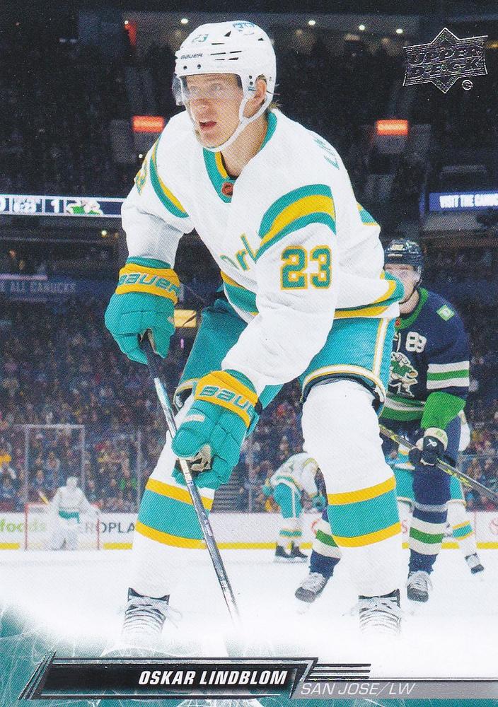 Oskar Lindblom #614 San Jose Sharks | 2022-23 Upper Deck