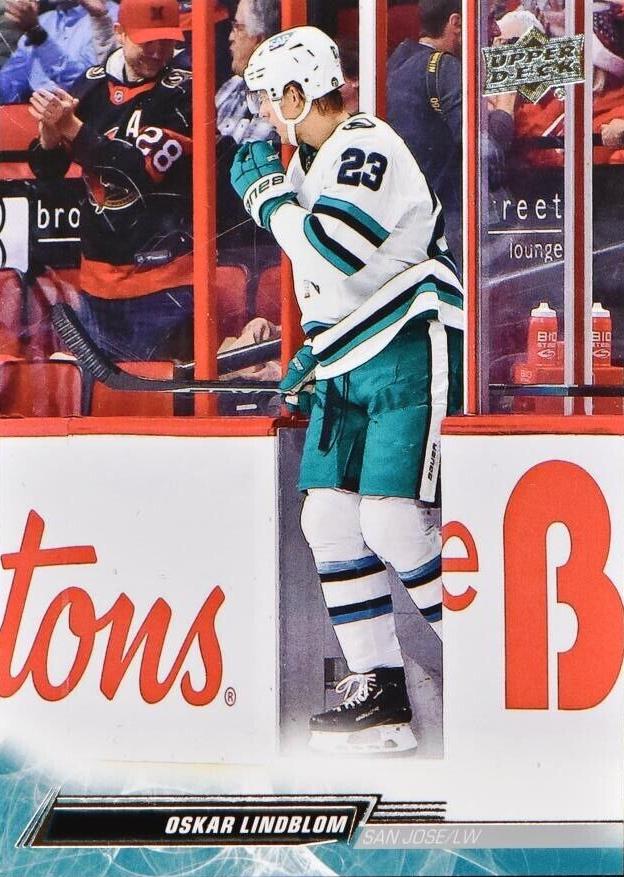 Oskar Lindblom Penalty Box #614 San Jose Sharks | 2022-23 Upper Deck